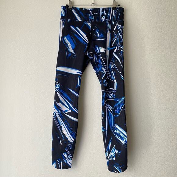 Nike Dri fit sz S blue‎ abstract yoga athletic leggings - Picture 1 of 10